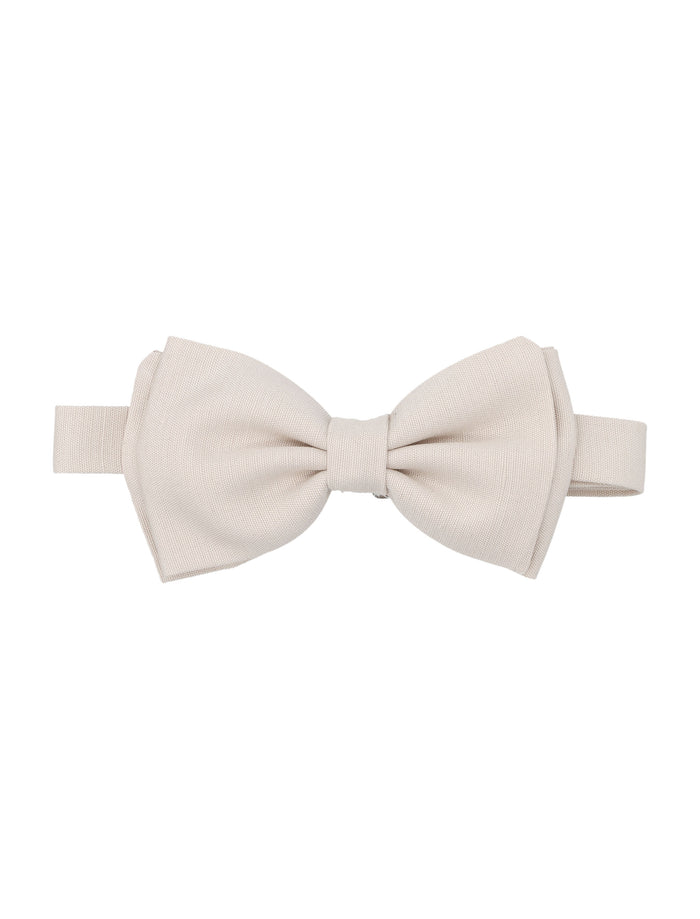 Lardini Silk and Viscose Bow Tie Avorio