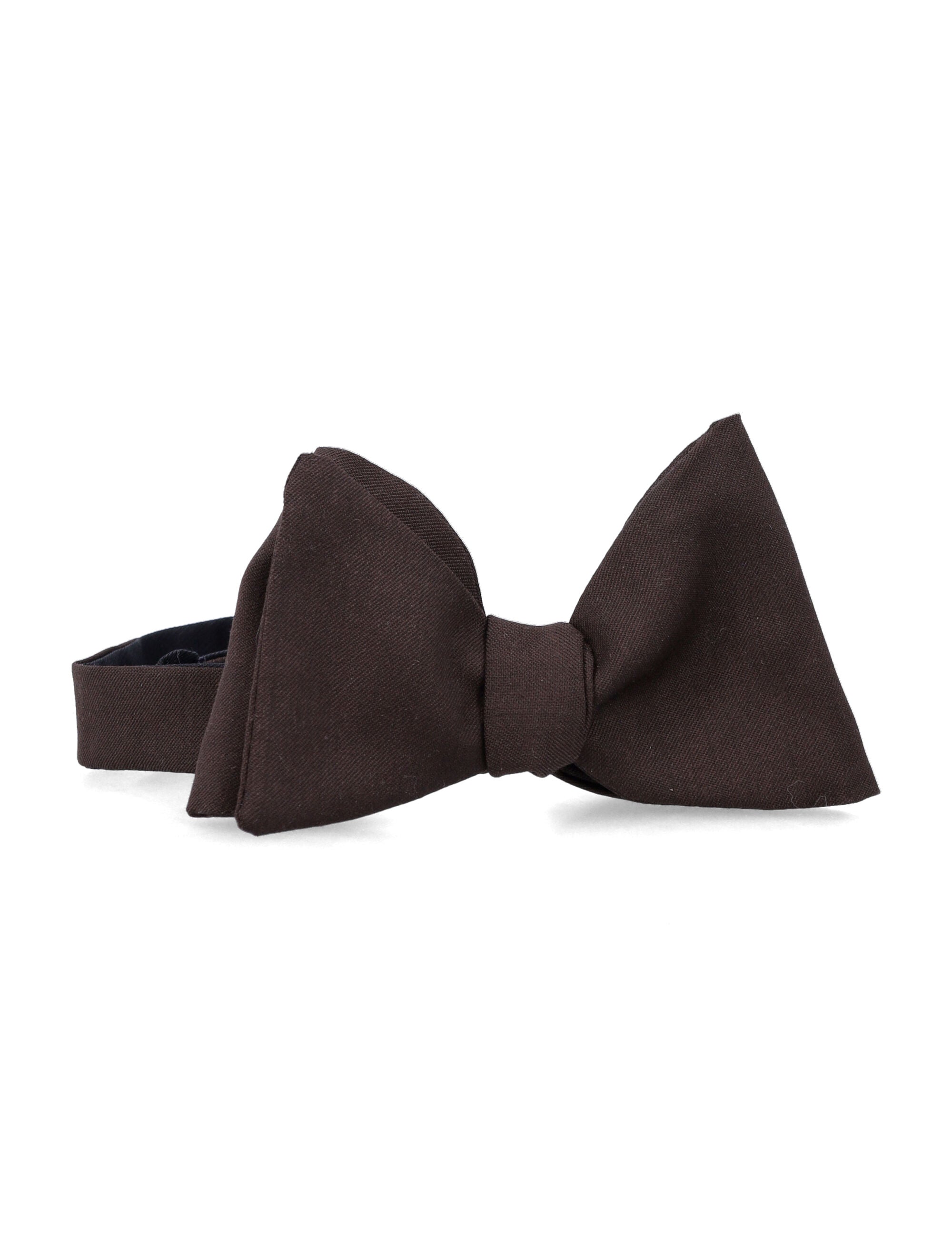 Lardini Virgin Wool Bow Tie Brown