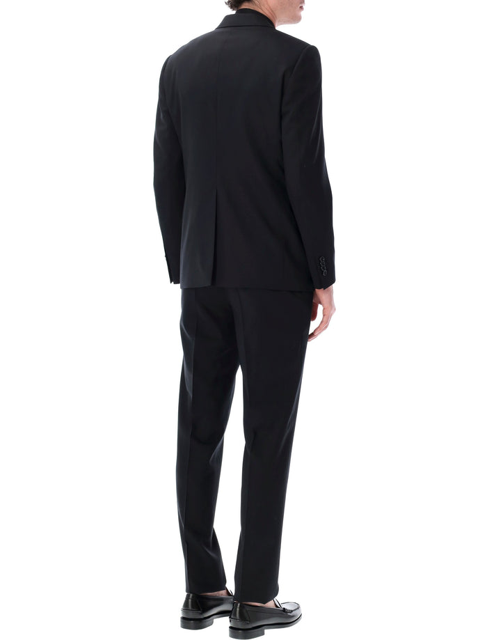 Lardini Soirée stretch wool suit Black