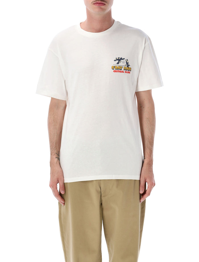 Tcss Gday Mate T-Shirt Vintage White Cotton