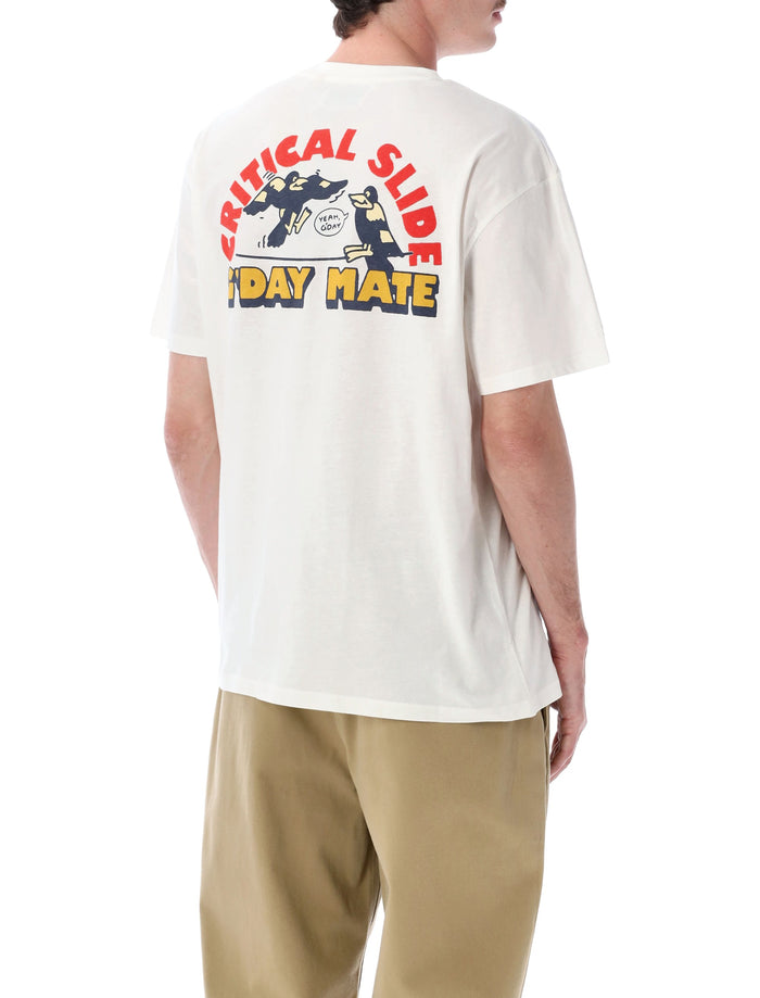 Tcss Gday Mate T-Shirt Vintage White Cotton