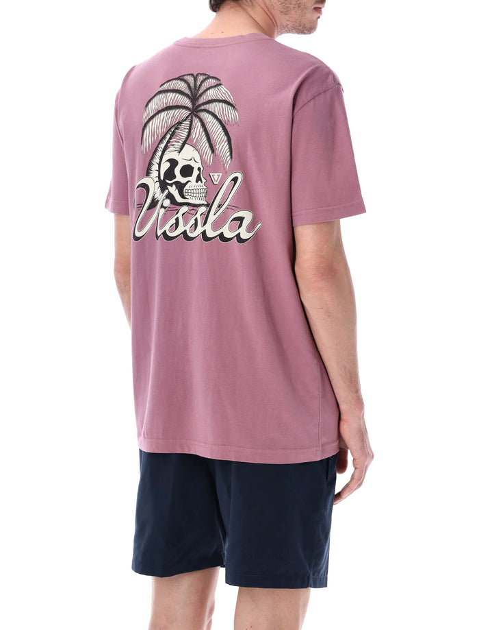 Vissla Skull Isle Organic Tee Plum Cotton T-shirt
