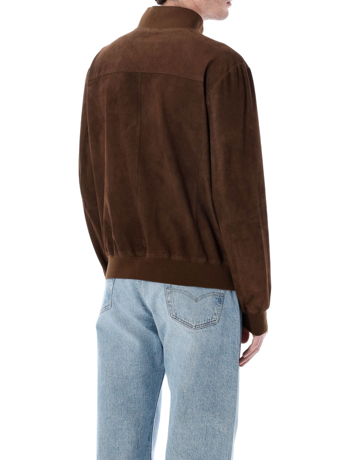 Sword 6.6.44 perforated suede jacket Testa Di Moro Ovine Leather