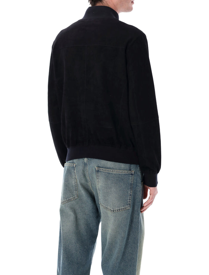 Sword 6.6.44 suede jacket Navy Ovine Leather