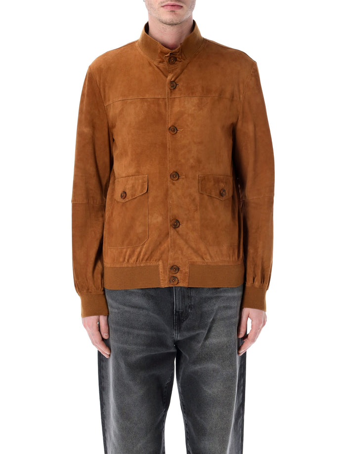 Sword 6.6.44 Suede Jacket Cognac Ovine Leather