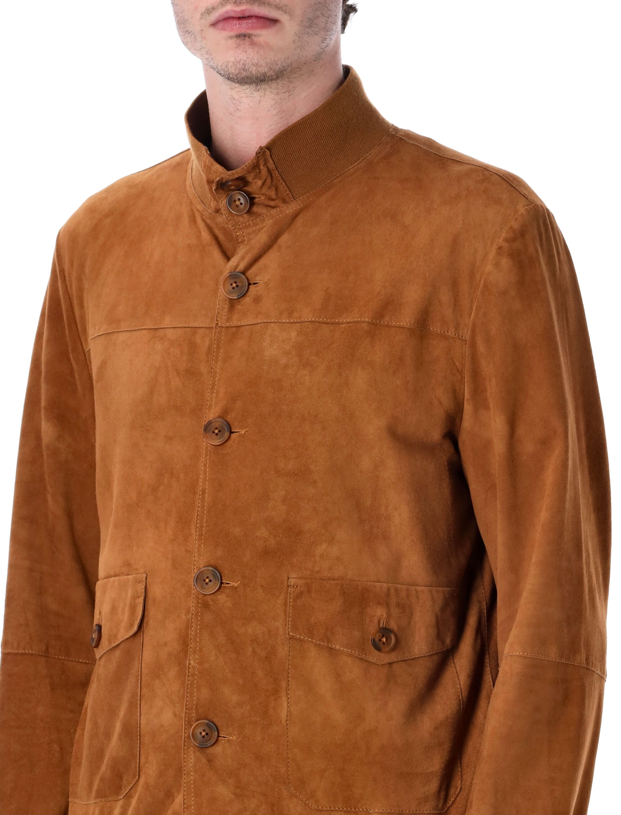 Sword 6.6.44 suede jacket Cognac Ovine Leather