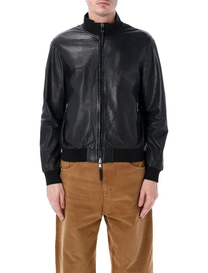 Sword 6.6.44 leather bomber jacket Black Ovine Lining