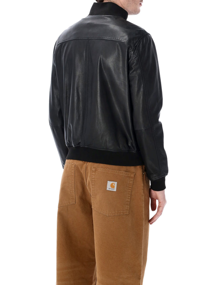 Sword 6.6.44 leather bomber jacket Black Ovine Lining