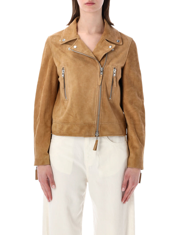 Sword Classic Biker suede leather jacket Nutsheel Ovine