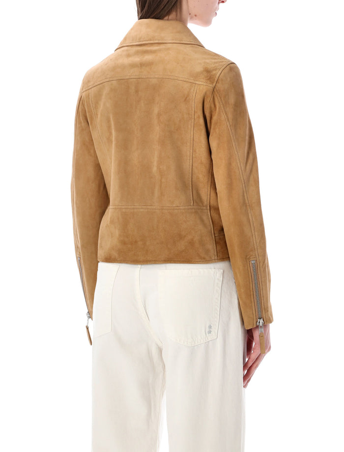 Sword Classic Biker suede leather jacket Nutsheel Ovine