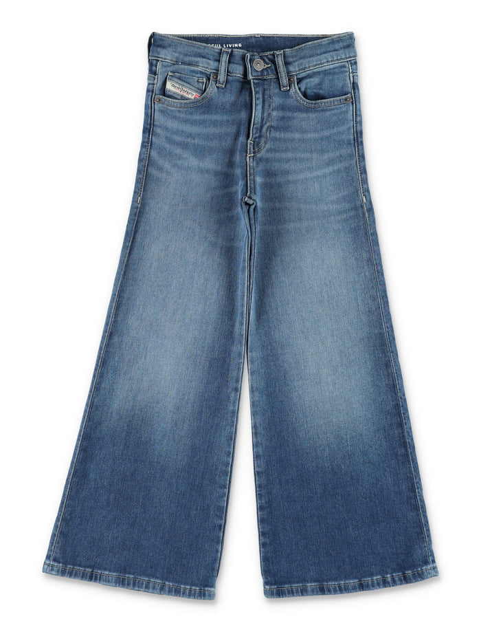 Diesel 1978-J Girls Slim Flared Jeans Denim Cotton