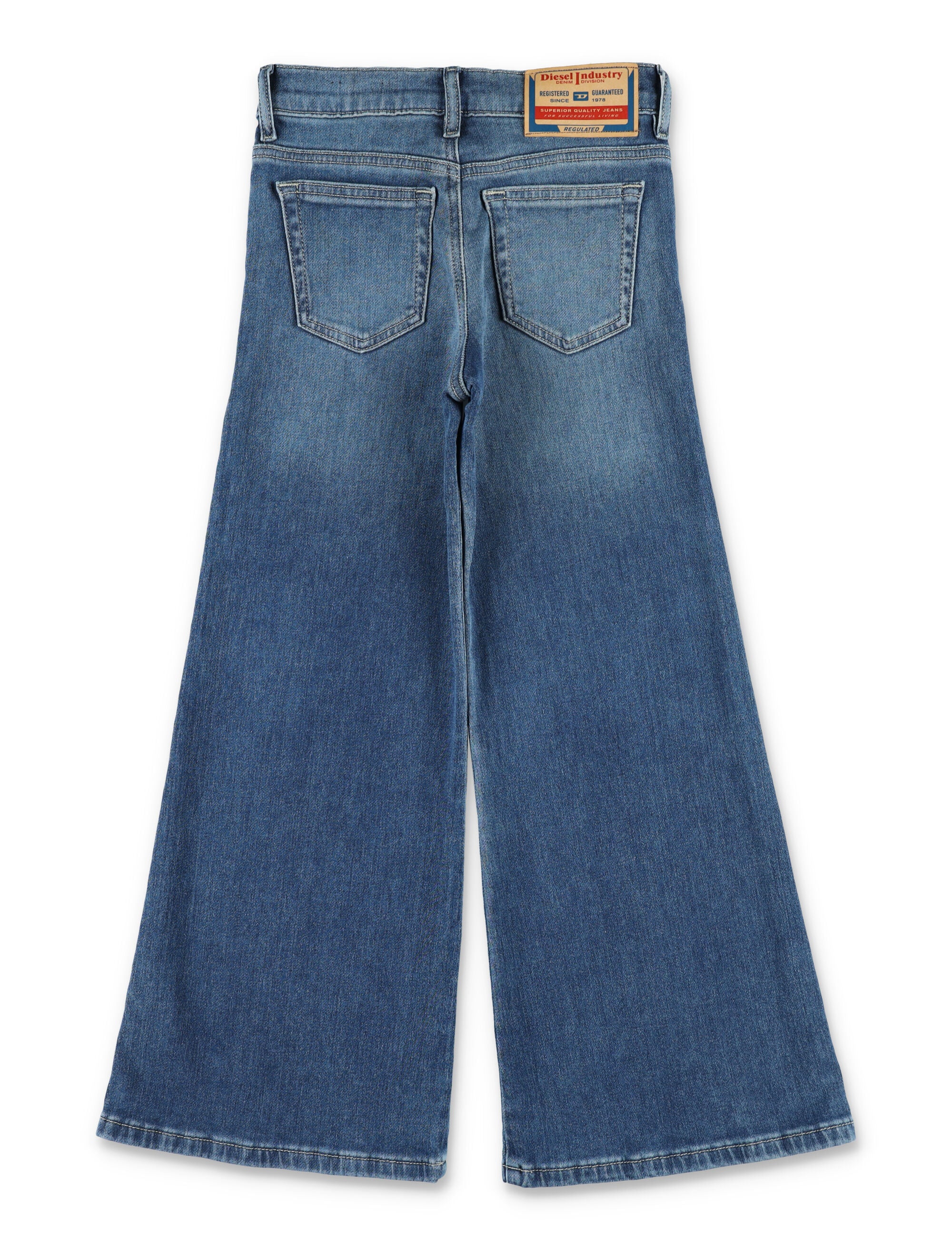 Diesel 1978-J Girls Slim Flared Jeans Denim Cotton