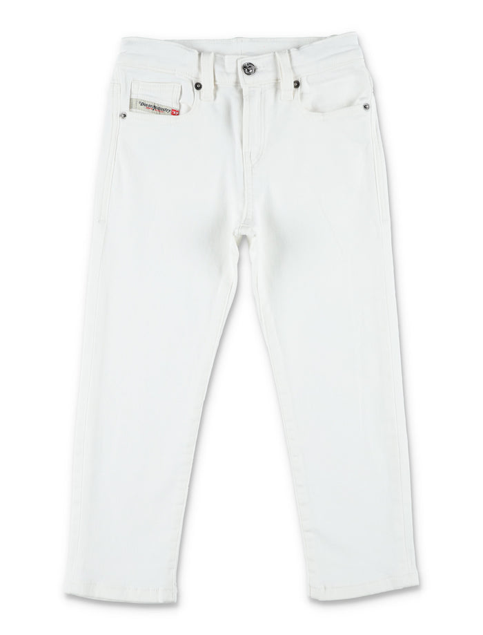 Diesel boys D-Viker-J JoggJeans White Cotton Jean