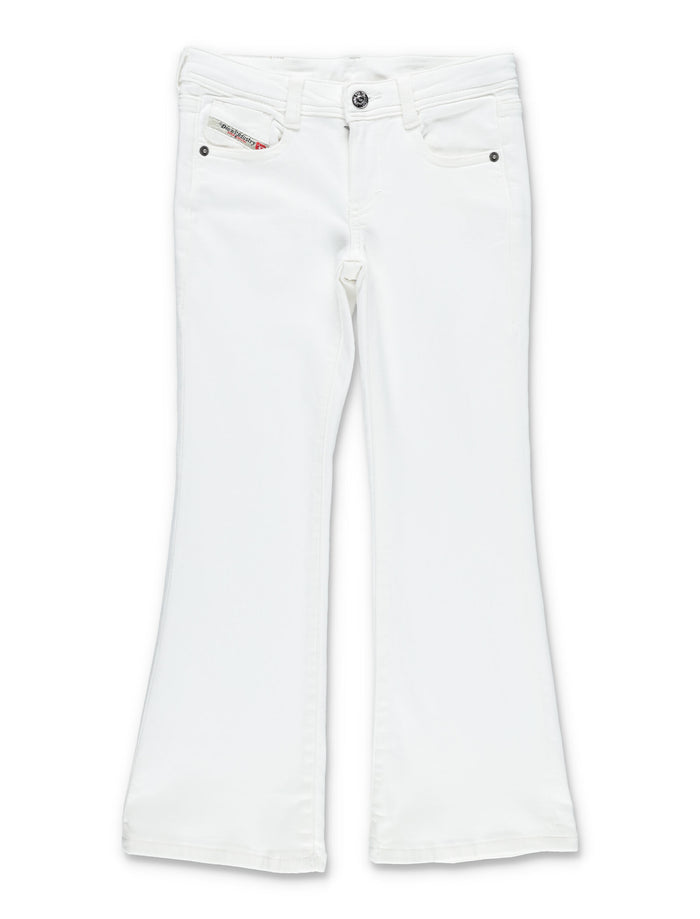 Diesel girls D-Arry-J bootcut jeans White Cotton