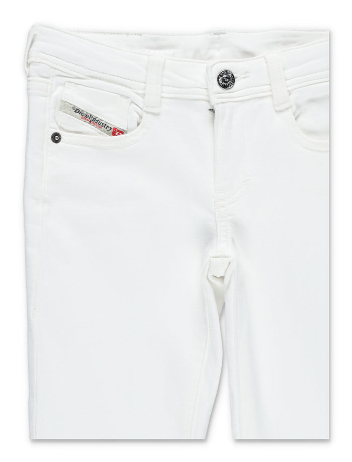 Diesel girls D-Arry-J bootcut jeans White Cotton