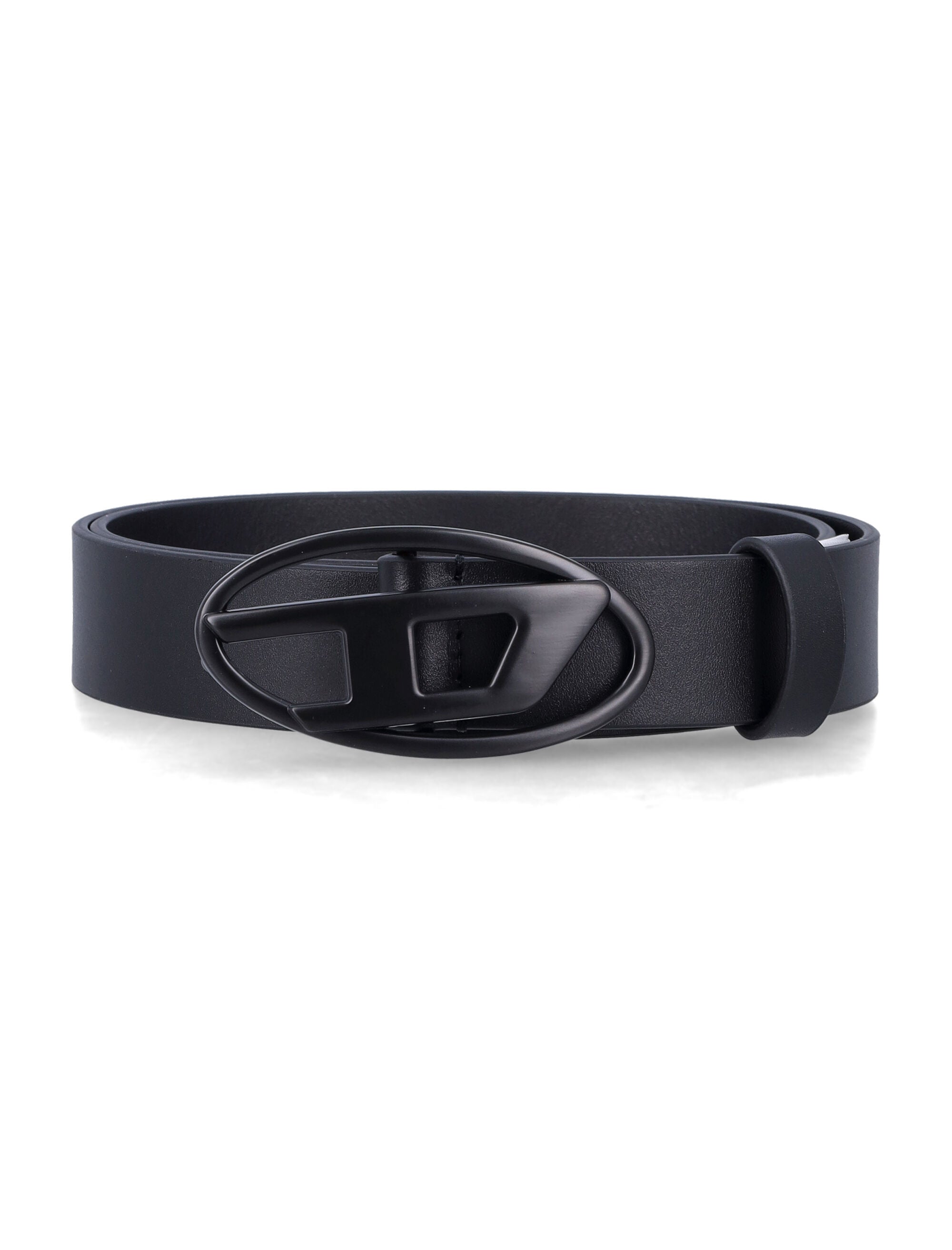 Diesel B-1DRN kids leather belt Black Cowhide