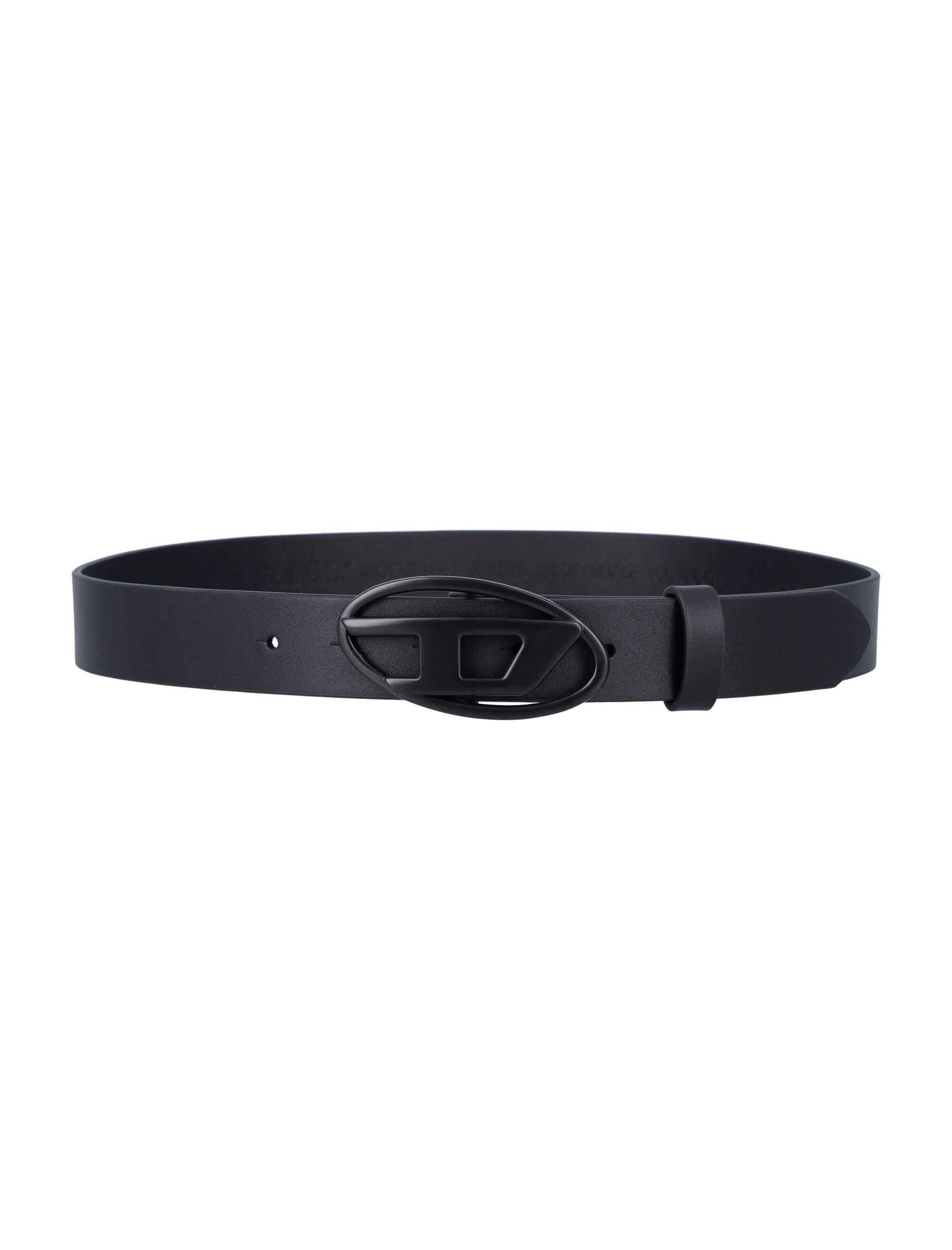 Diesel B-1DRN kids leather belt Black Cowhide
