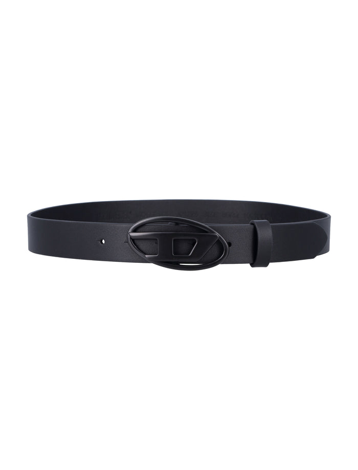 Diesel B-1DRN kids leather belt Black Cowhide
