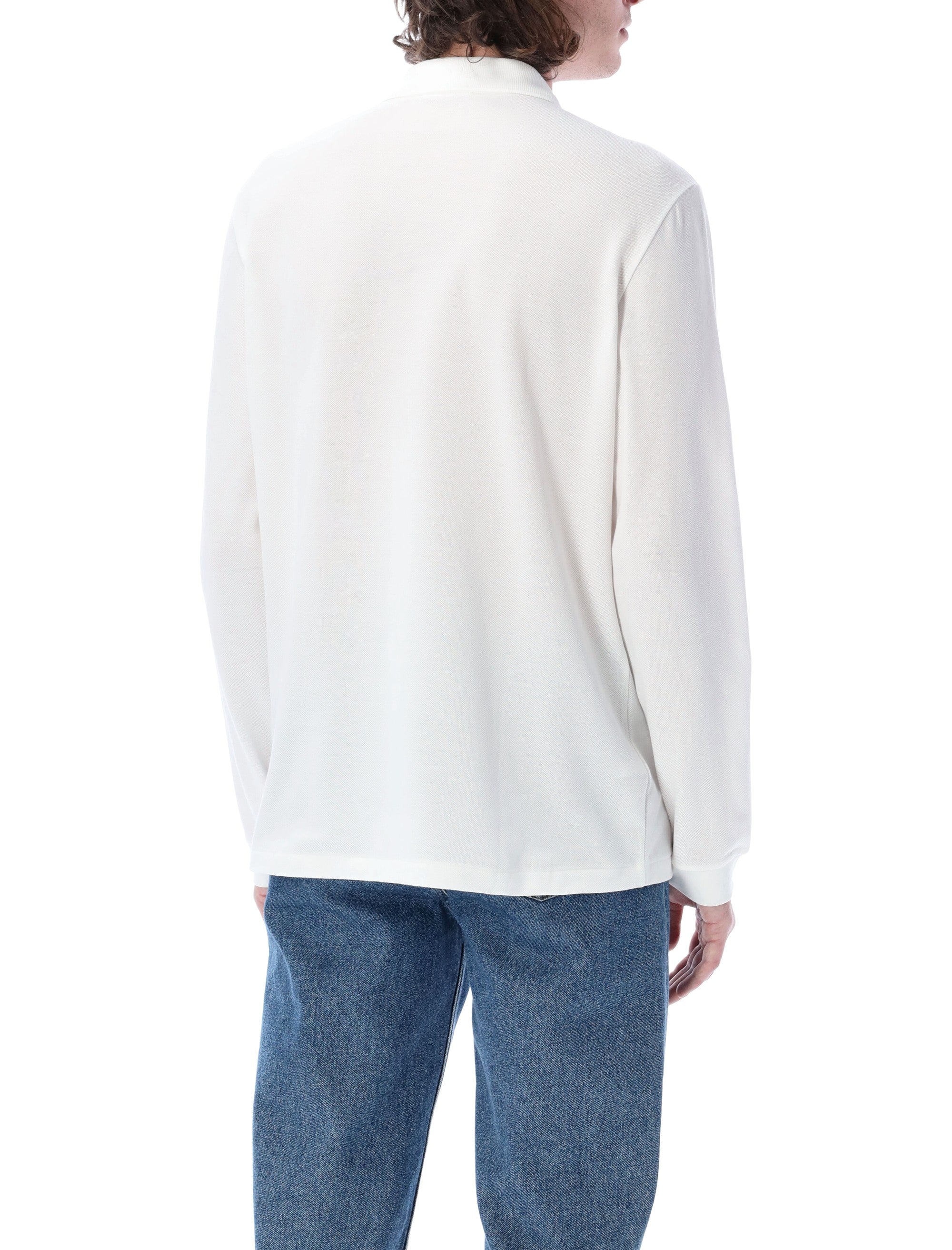 Lacoste long-sleeve classic polo White Cotton Tshirt