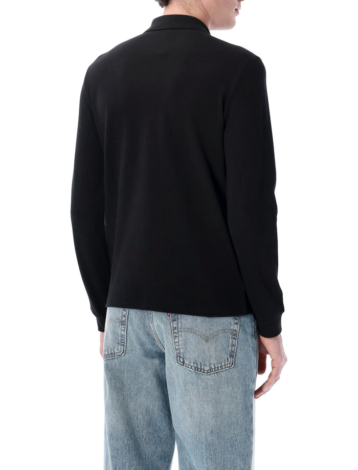 Lacoste Long-Sleeve Classic Polo Black Cotton Tshirt