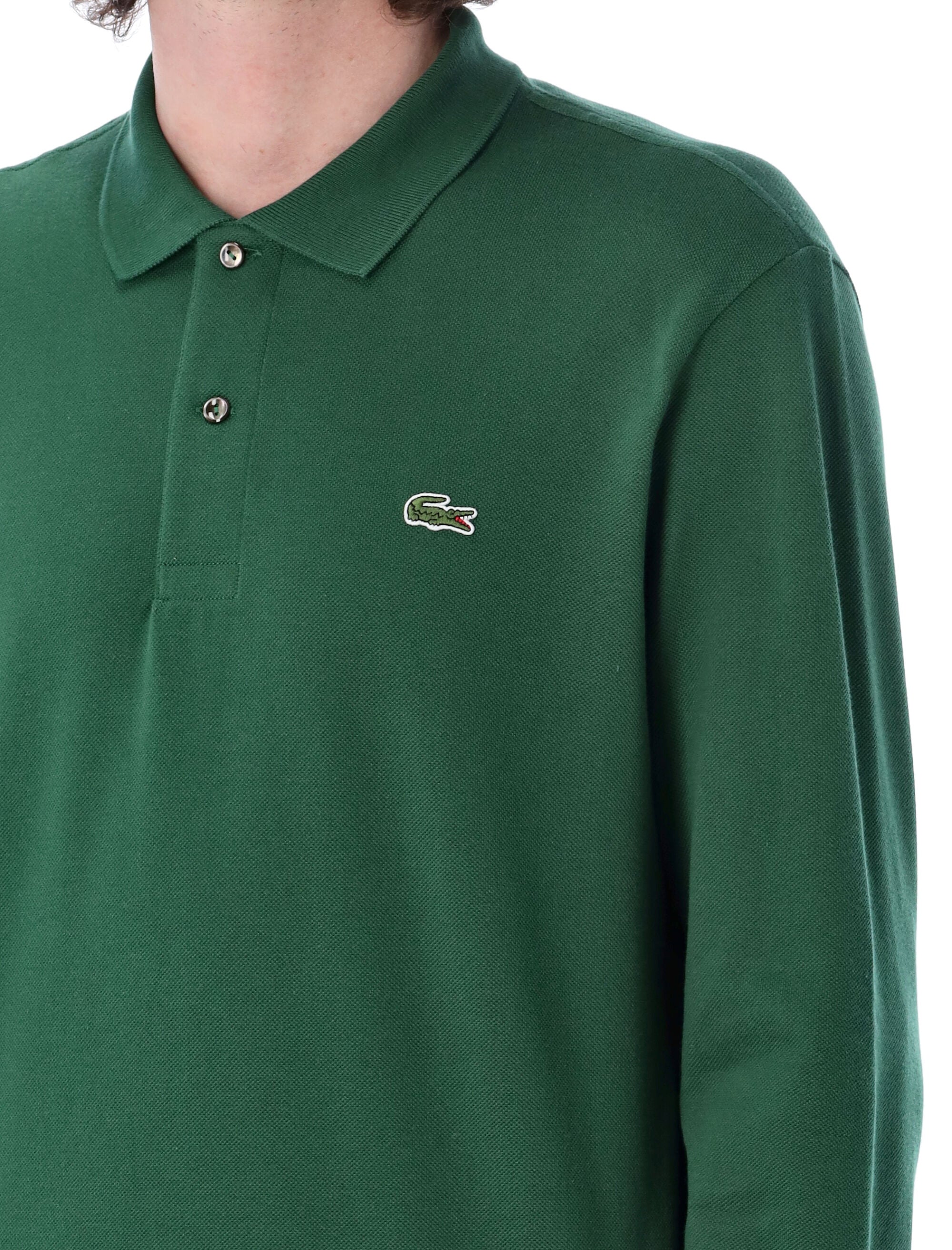 Lacoste long-sleeve classic polo Green Cotton Tshirt