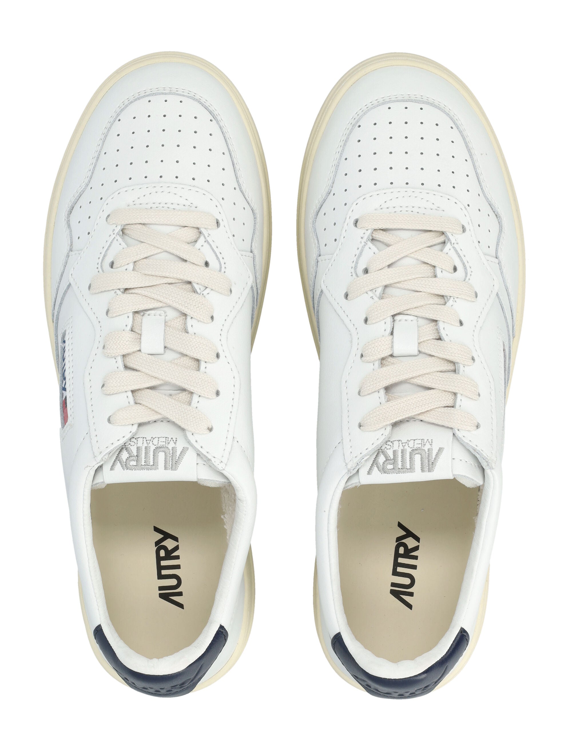 Autry Medalist Leather Low Sneakers - White Space Upper