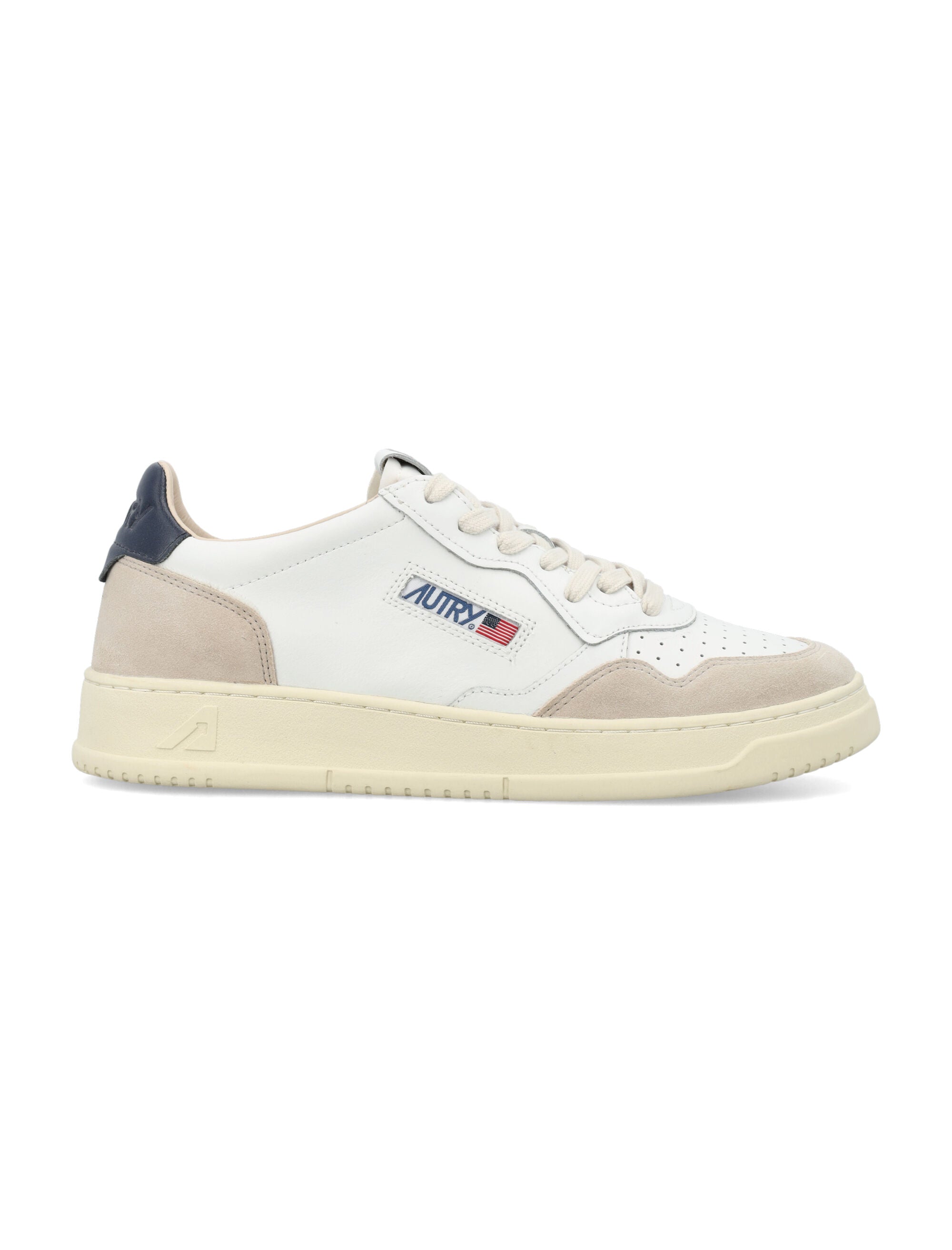 Autry Medalist Leather And Suese Low Sneakers - White Space Upper