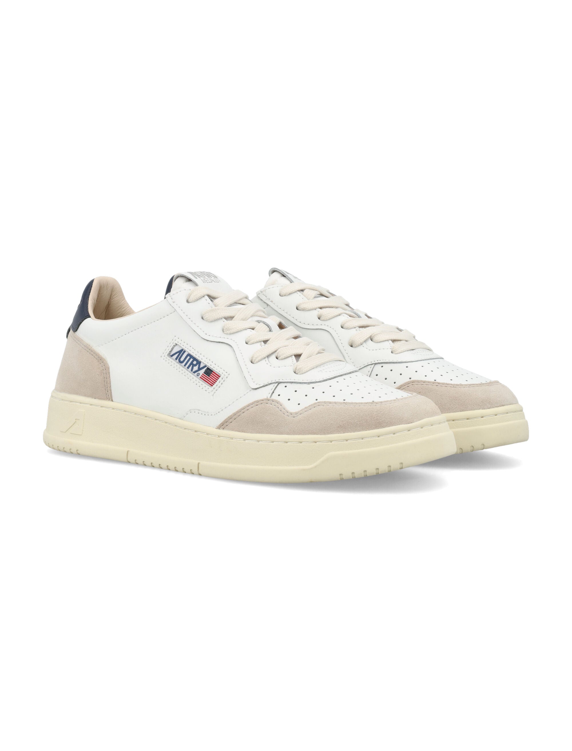 Autry Medalist Leather And Suese Low Sneakers - White Space Upper