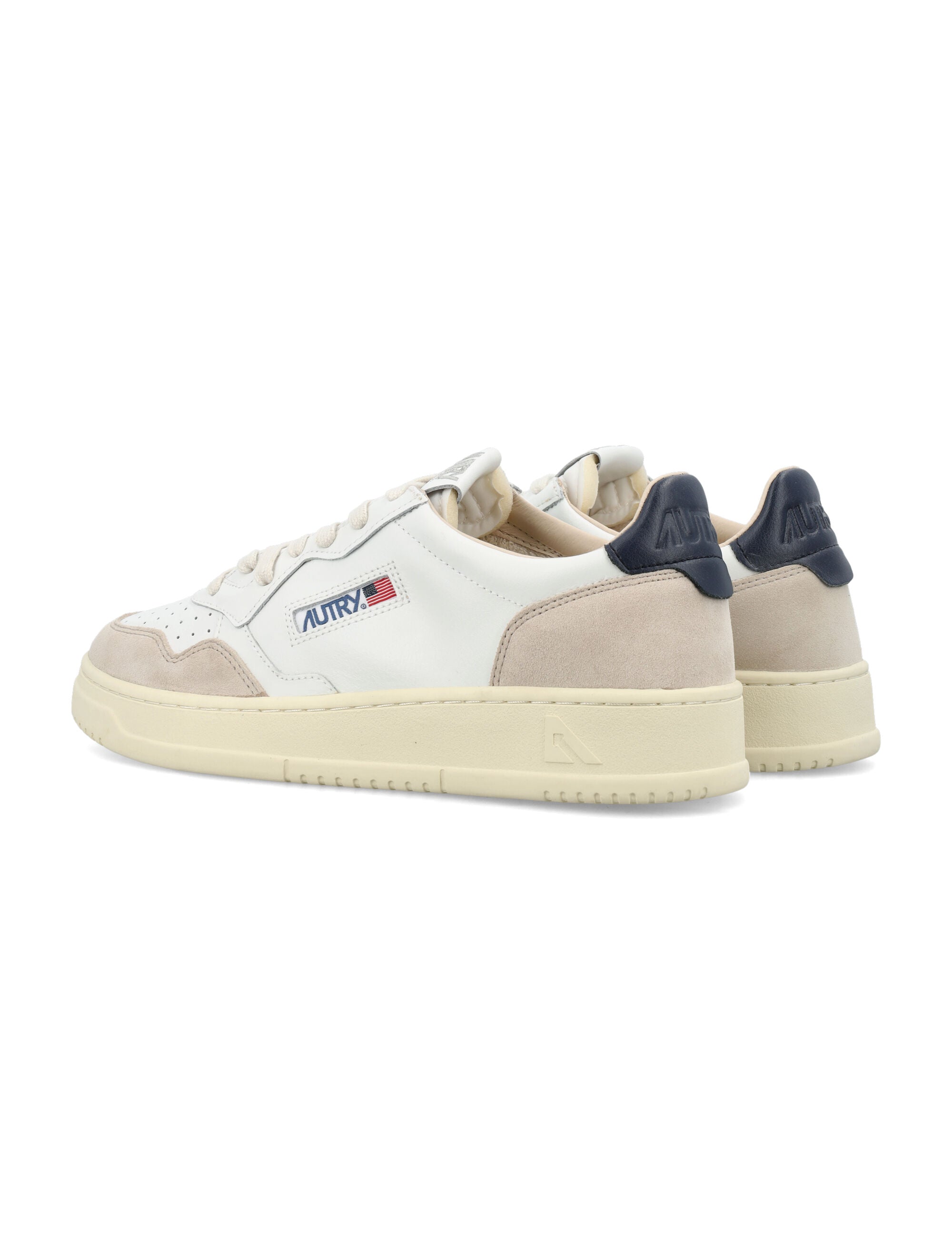 Autry Medalist Leather And Suese Low Sneakers - White Space Upper