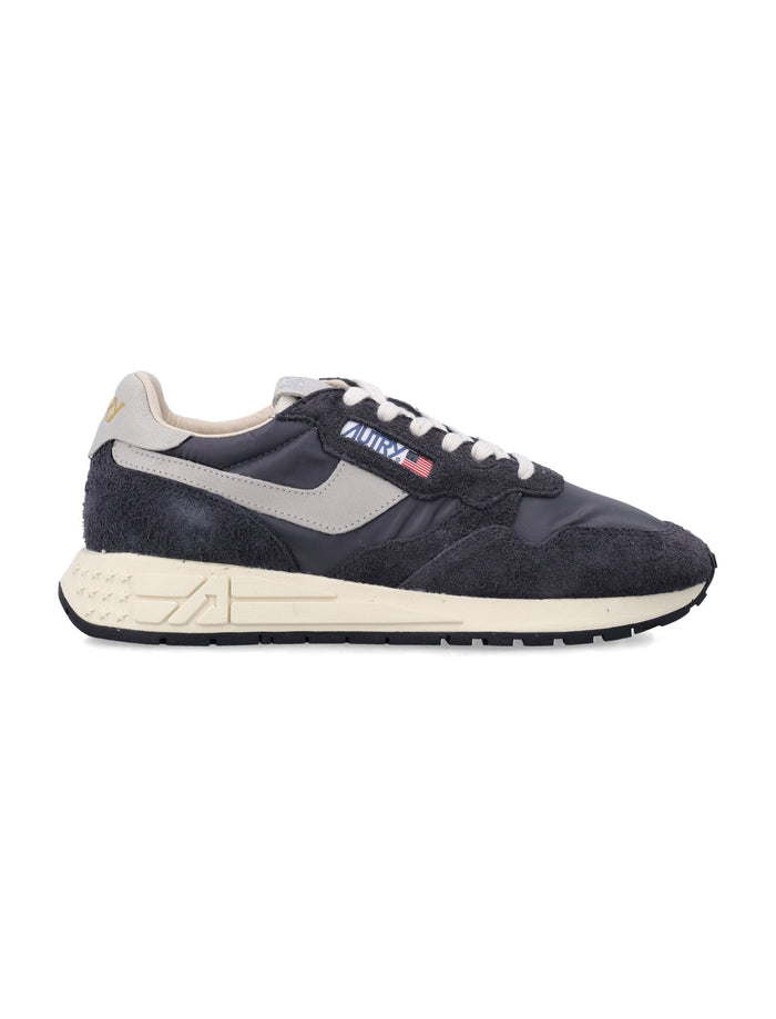 Autry Reelwind black nylon and suede sneakers White Upper