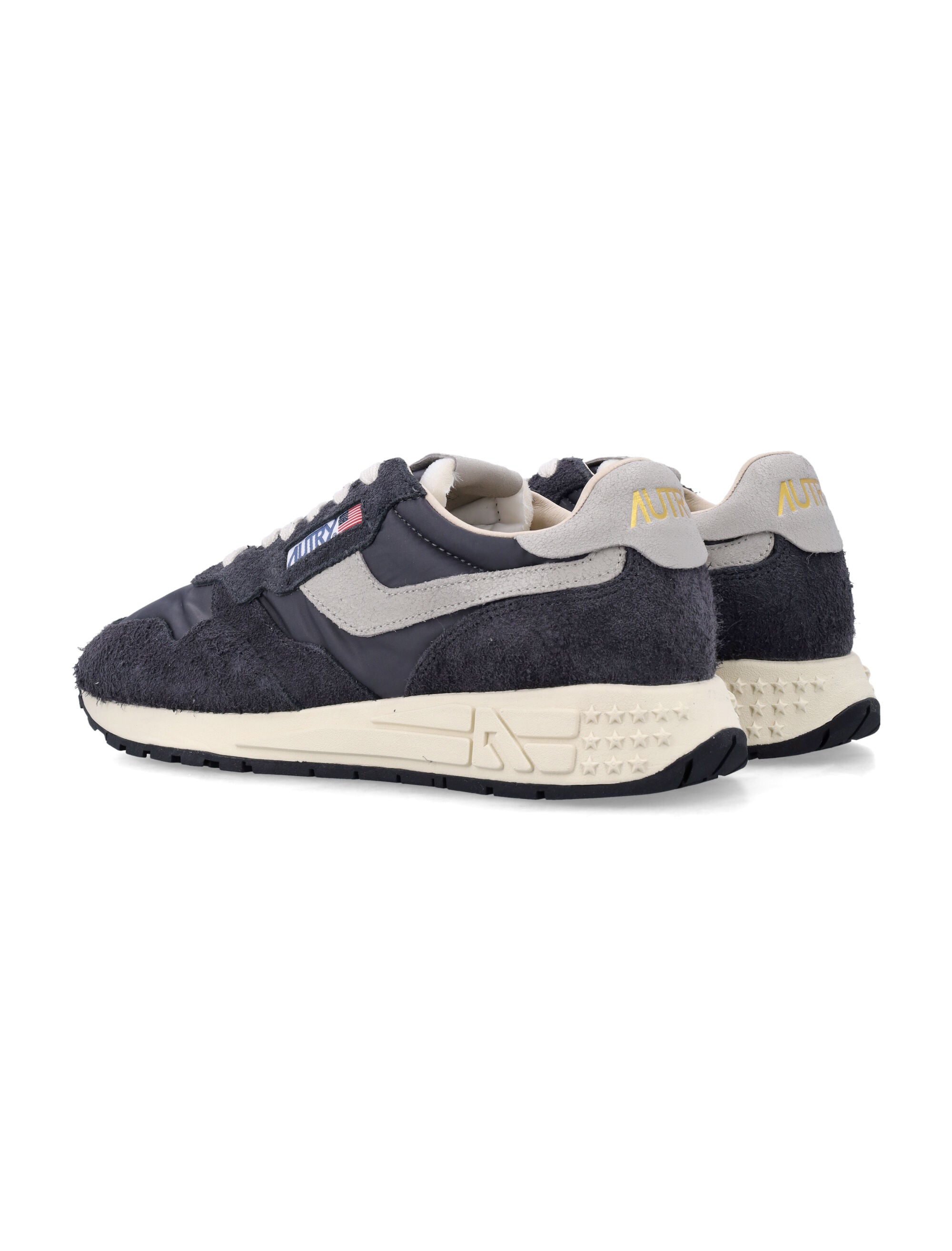 Autry Reelwind black nylon and suede sneakers White Upper