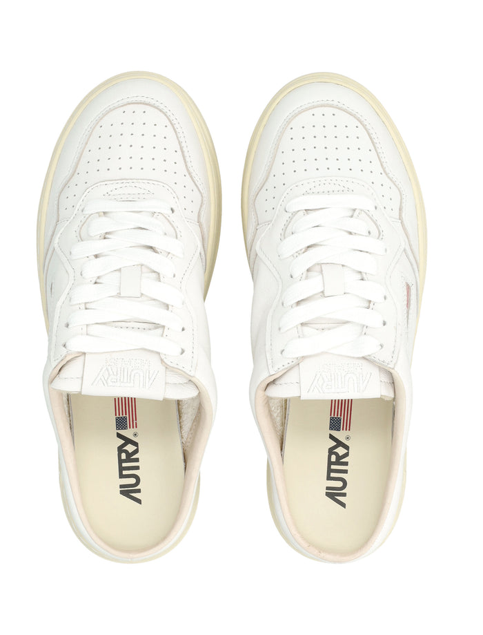 Autry Medalist Womans Mule Sneakers White Upper