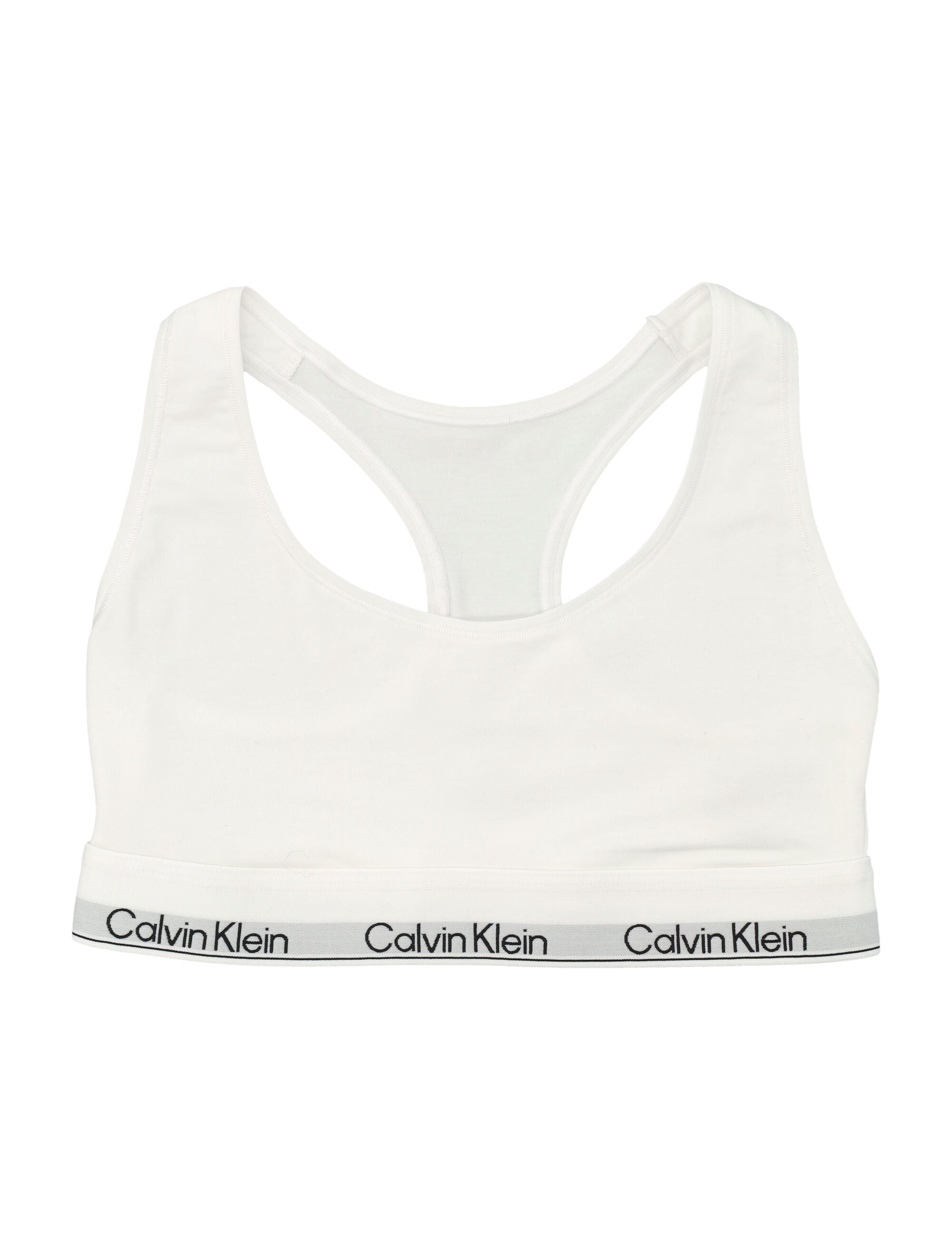 Calvin Klein icon cotton modal unlined bralette White Bra