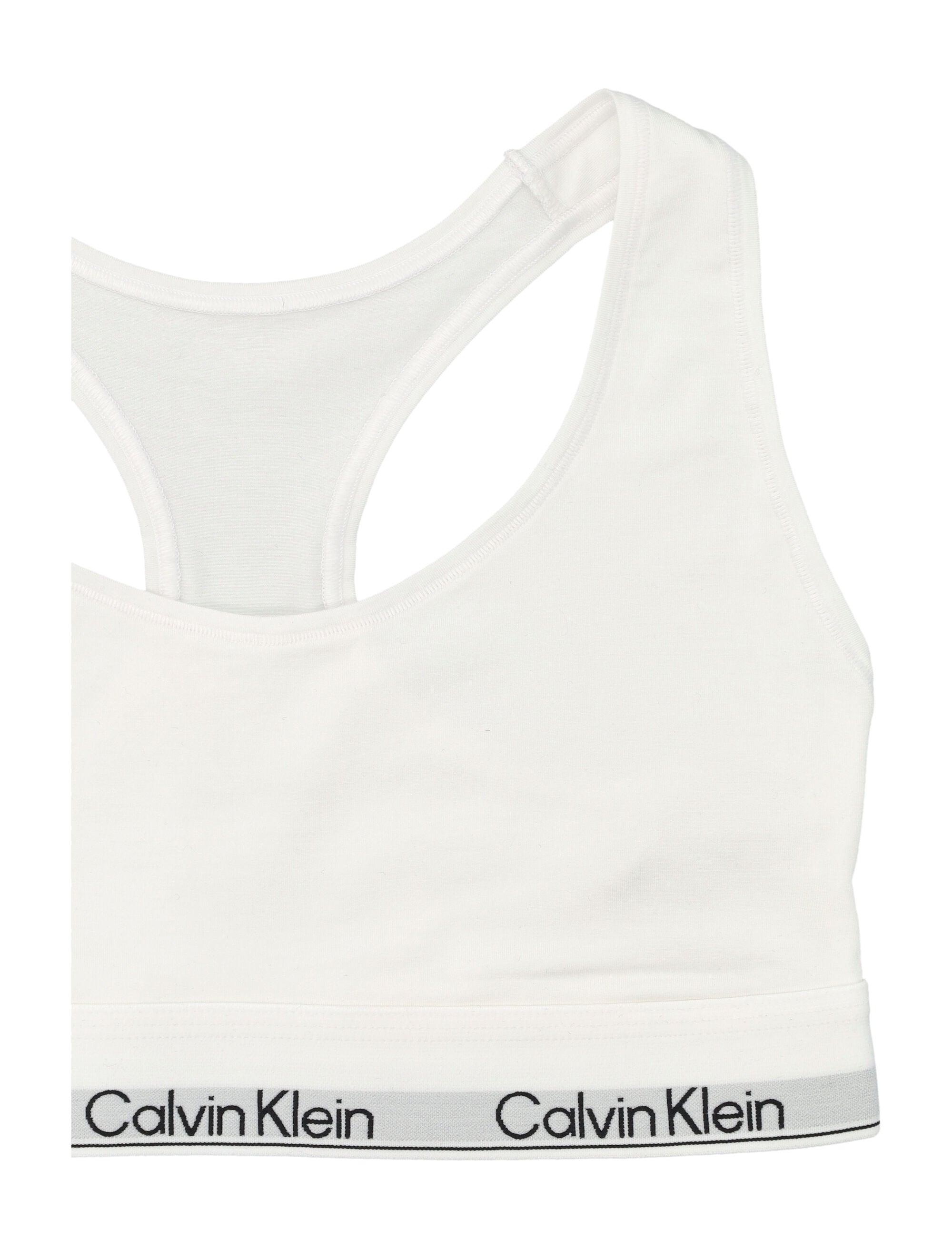 Calvin Klein icon cotton modal unlined bralette White Bra