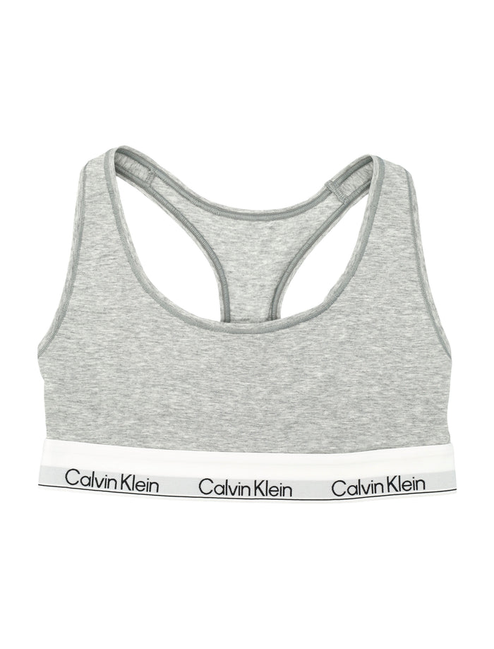 Calvin Klein icon cotton modal unlined bralette Grey Bra