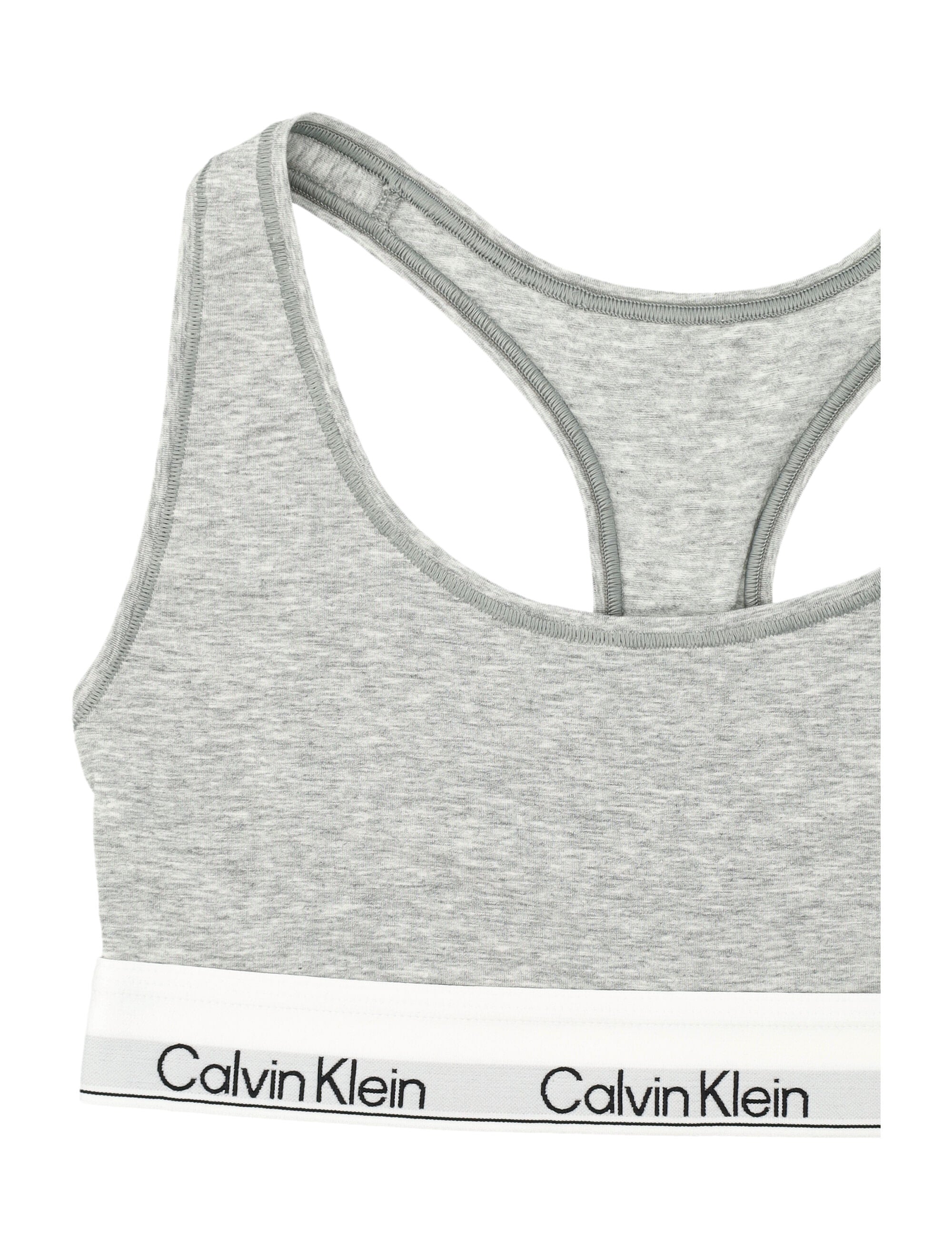 Calvin Klein icon cotton modal unlined bralette Grey Bra