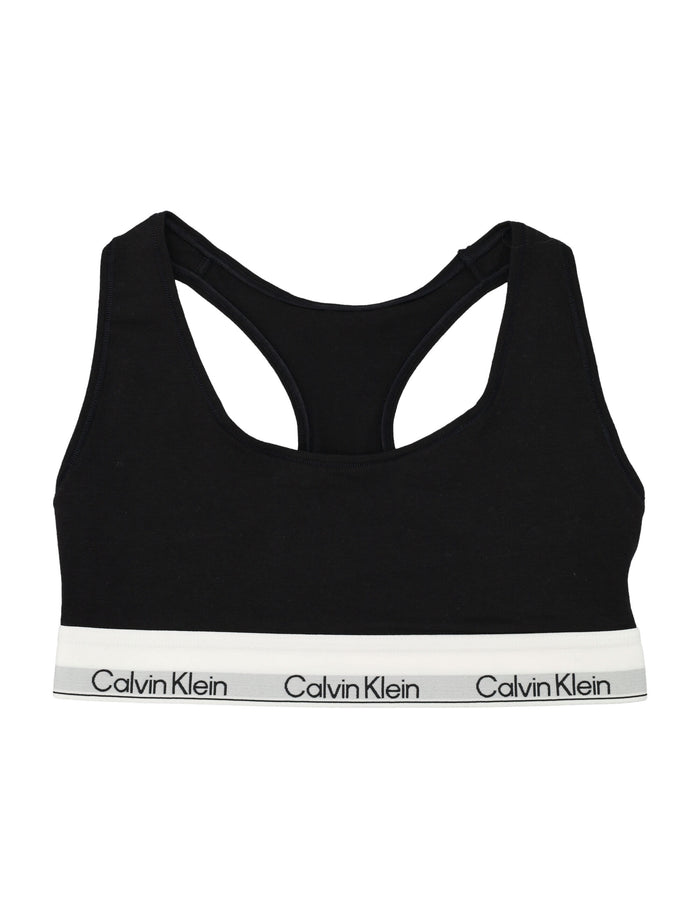 Calvin Klein icon cotton modal unlined bralette Black Bra