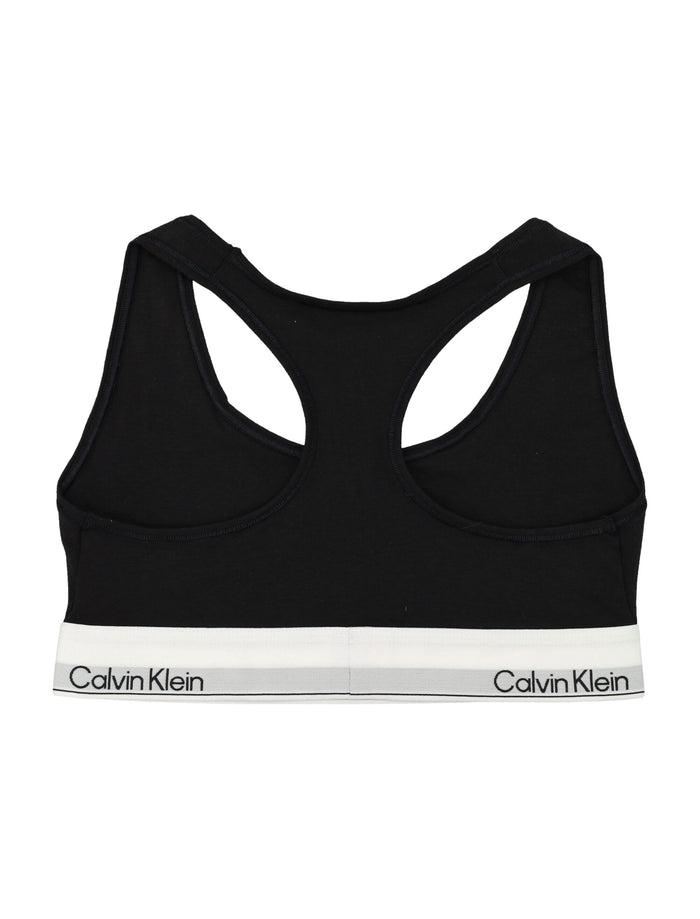 Calvin Klein icon cotton modal unlined bralette Black Bra