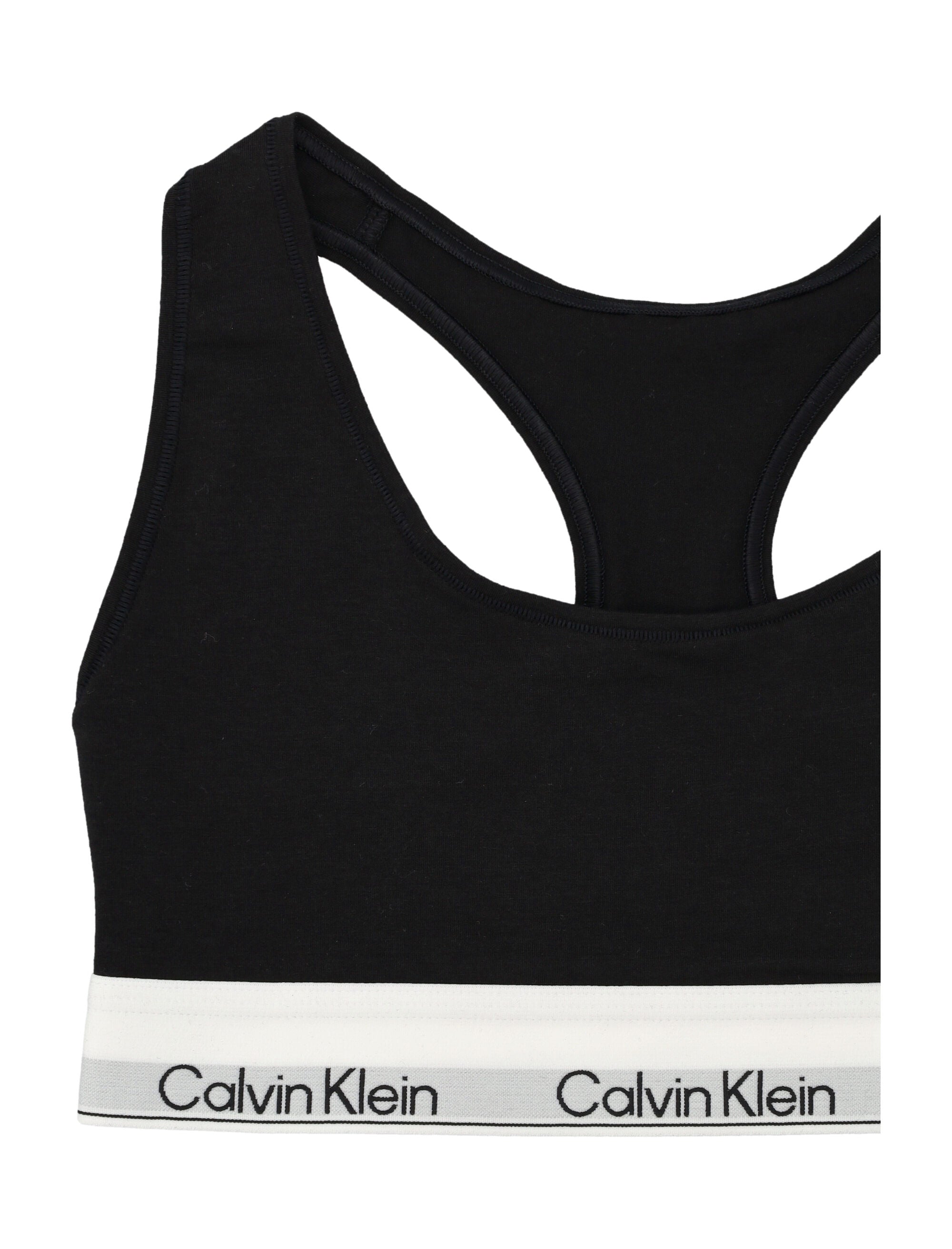 Calvin Klein icon cotton modal unlined bralette Black Bra