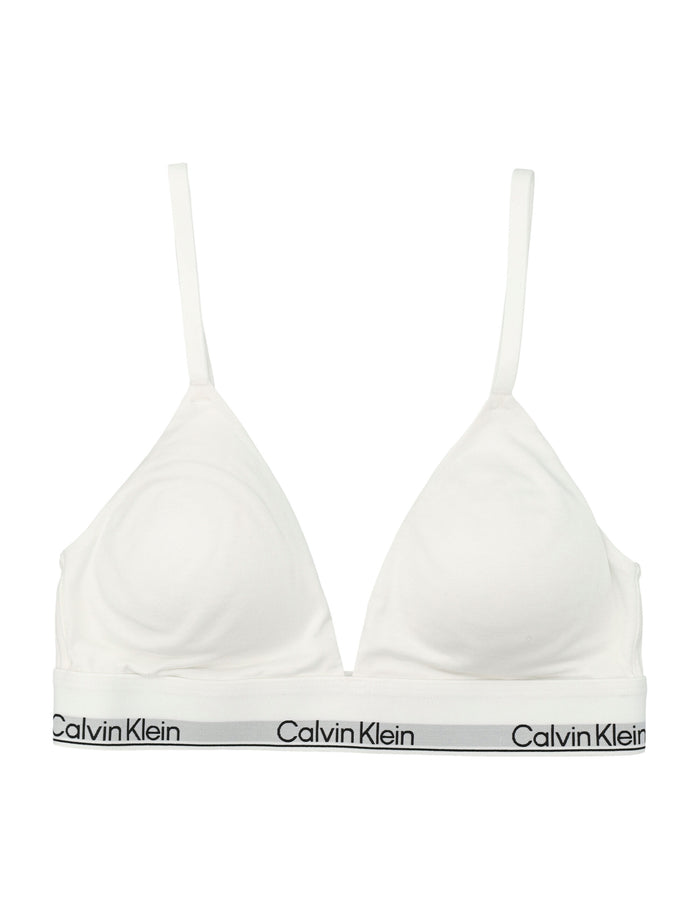 Calvin Klein icon cotton modal lightly padded bralette White Bra