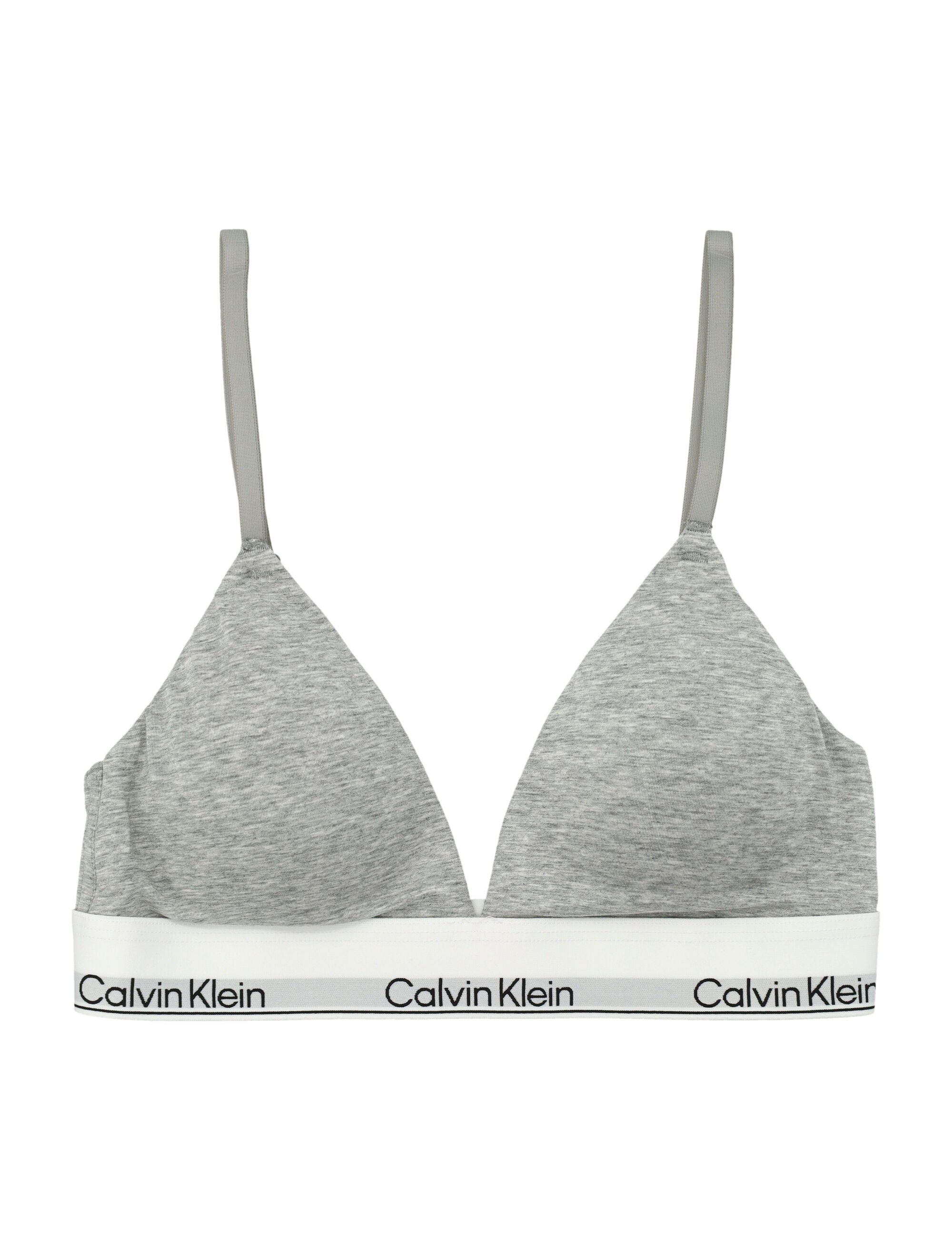Calvin Klein icon cotton modal lightly padded bralette Grey Bra