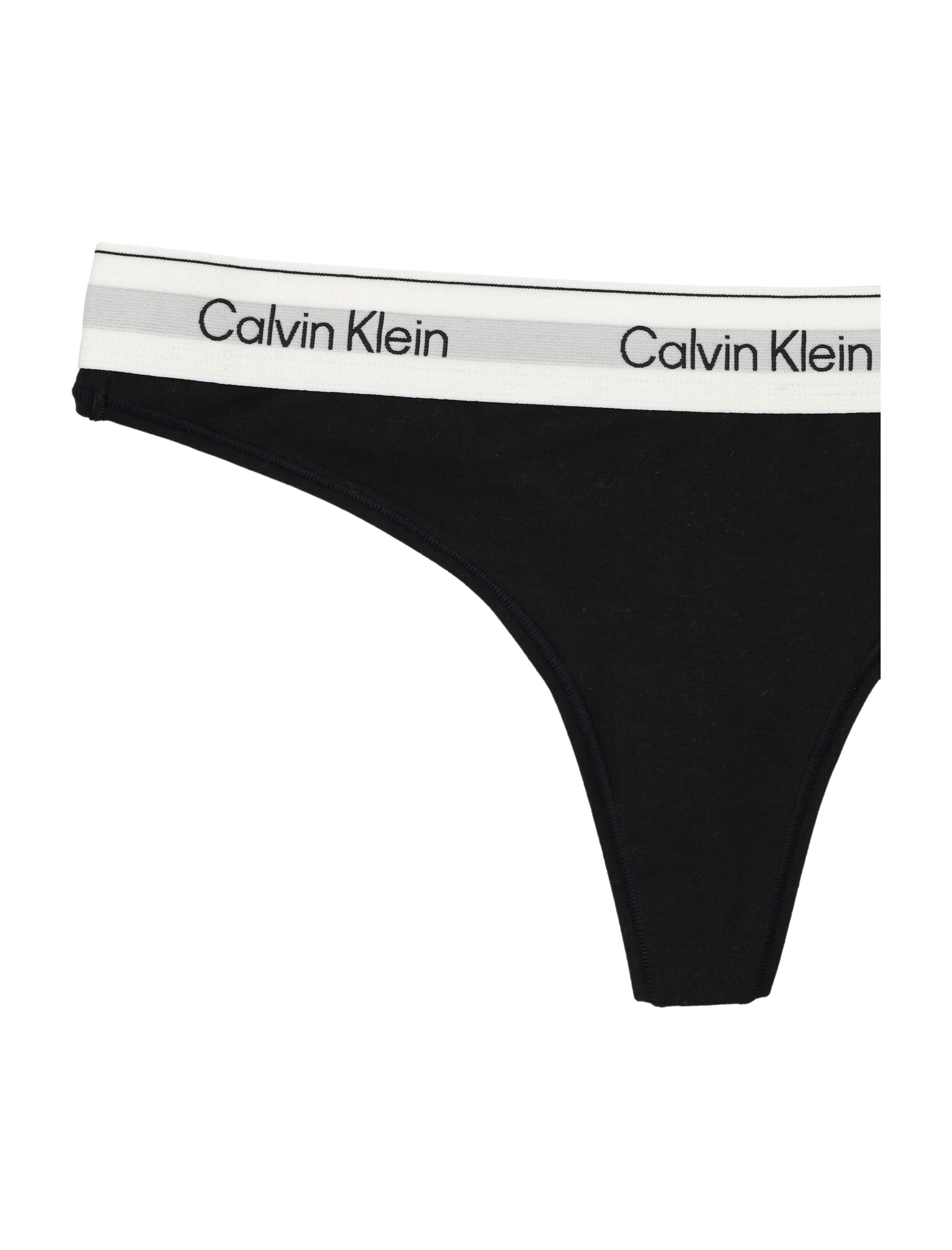 Calvin Klein icon cotton modal thong Black Underwear