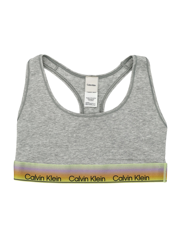 Calvin Klein Multicolor Logo Band Bralette Grey Cotton Bra