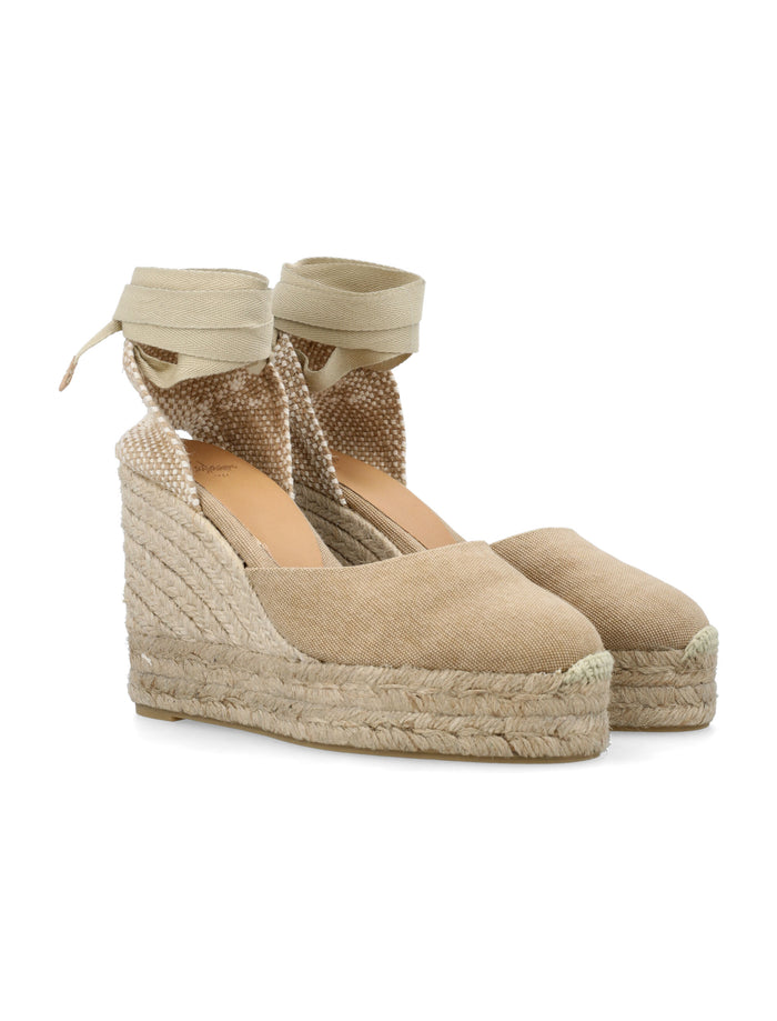 Castañer Carina 8 wedge espadrilles Sand Upper