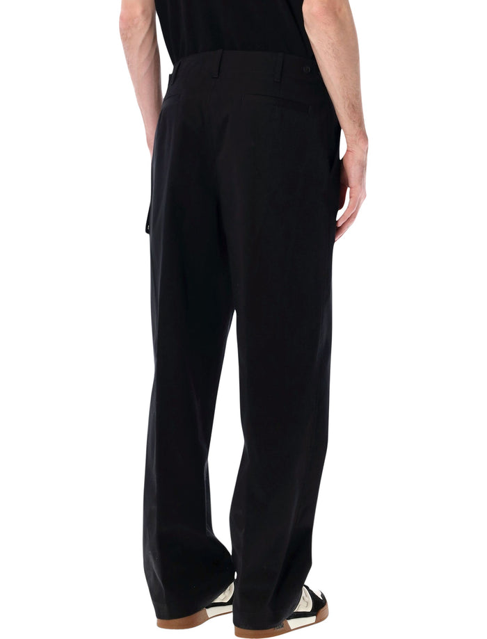Fendi gabardine cargo trousers Nero Cotton Pant