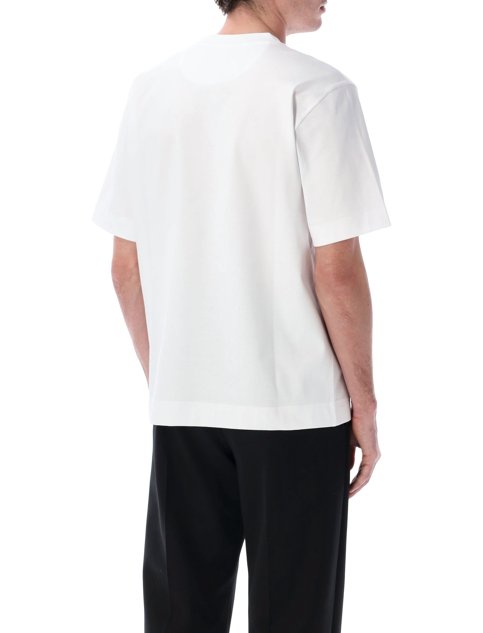 Fendi white cotton ITO dog t-shirt Bianco Tshirt