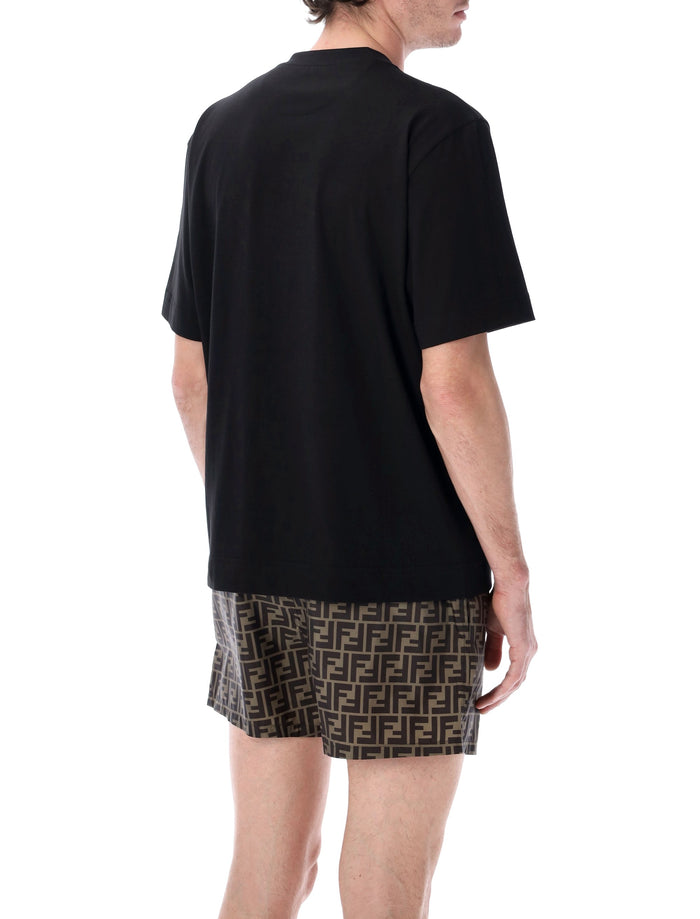Fendi Pop Pois t-shirt Nero Cotton Tshirt