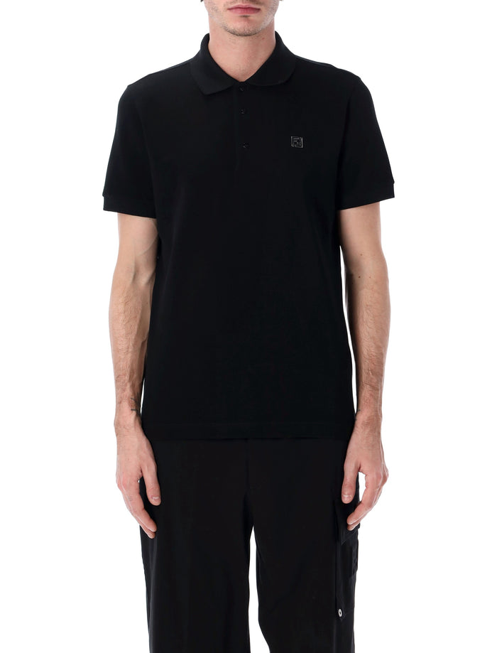 Fendi FF cotton piqué polo Nero Tshirt