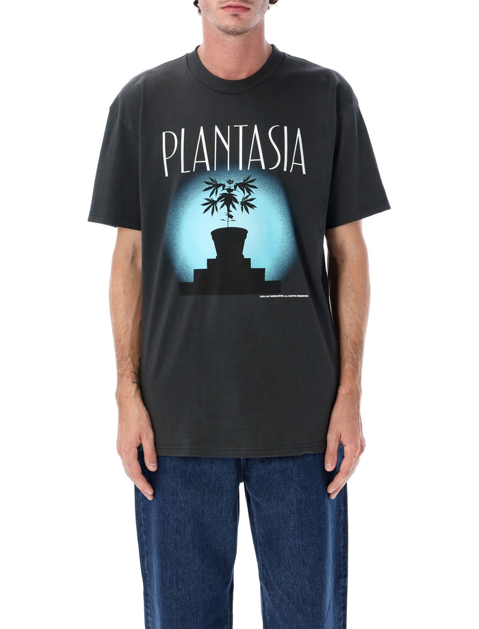 HUF Plantasia Graphic T-Shirt Vintage Black Cotton