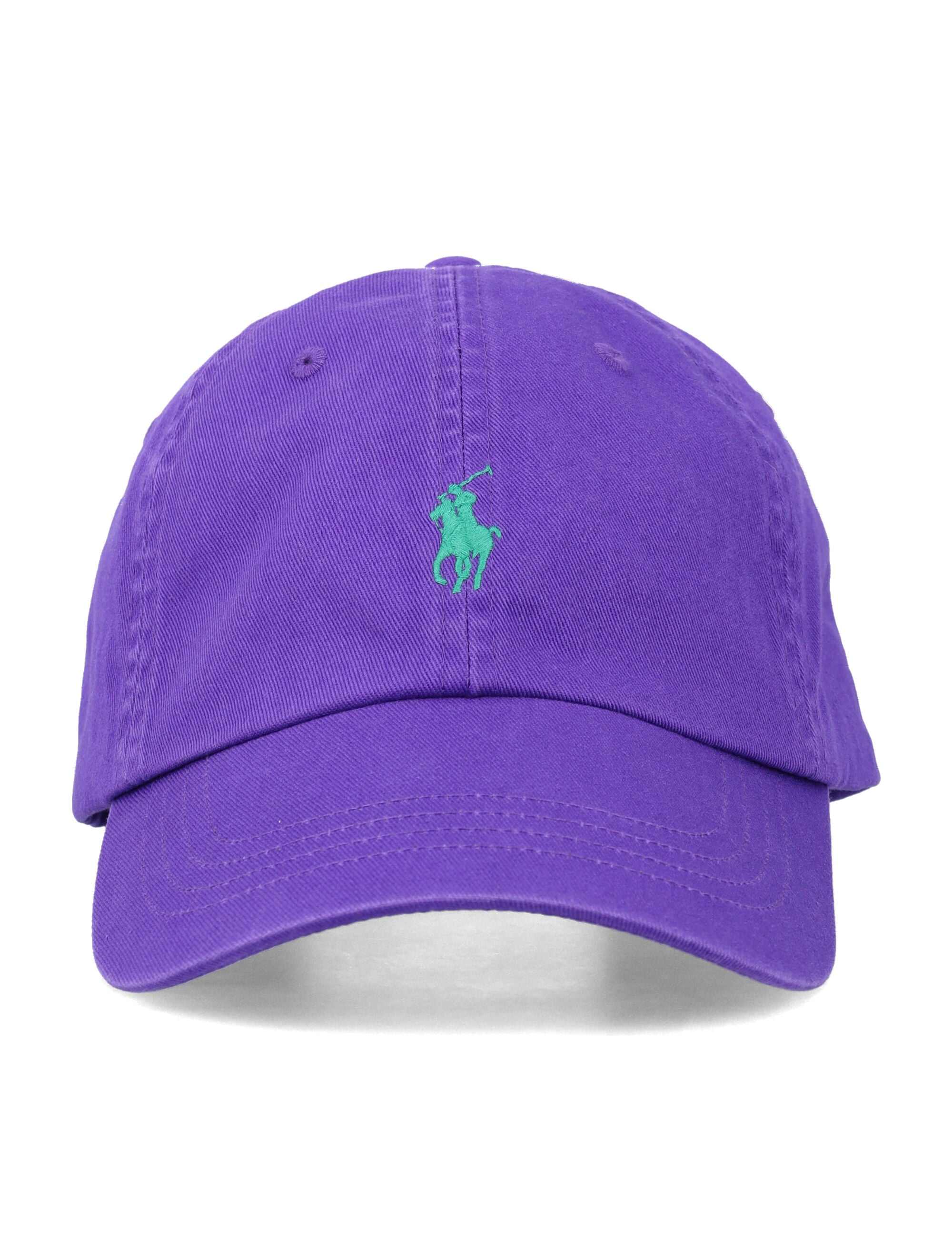 Cotton Chino Baseball Cap by Polo Ralph Lauren Purple Hat